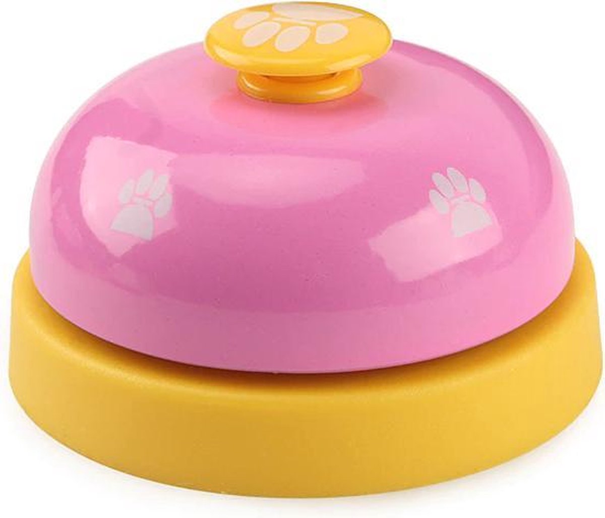 HMerch™ Hondenbel speeltje voor je hond - Bel voor honden training - Hondentraining - Roze Geel