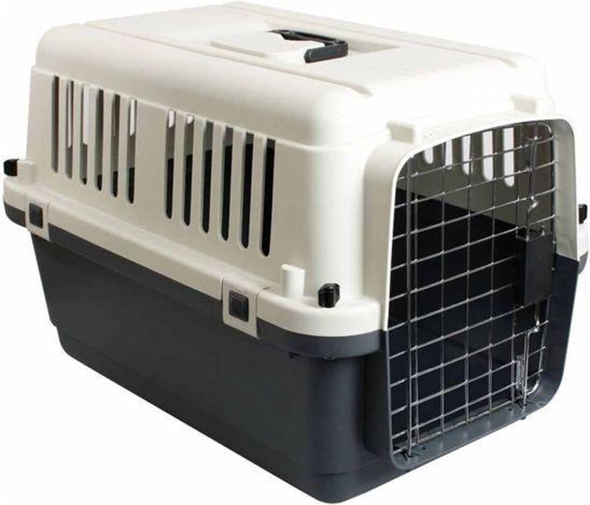 Reiskennel  Grijs/Zwart -53x64x47cm