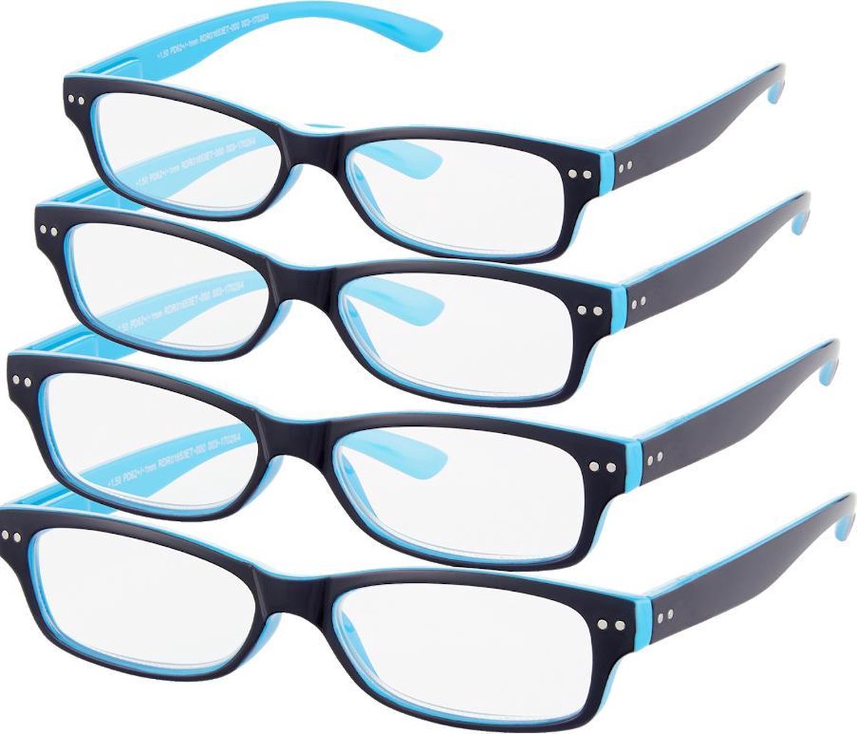 Etos Leesbril Donker Blauw +2.5 - 4 stuks