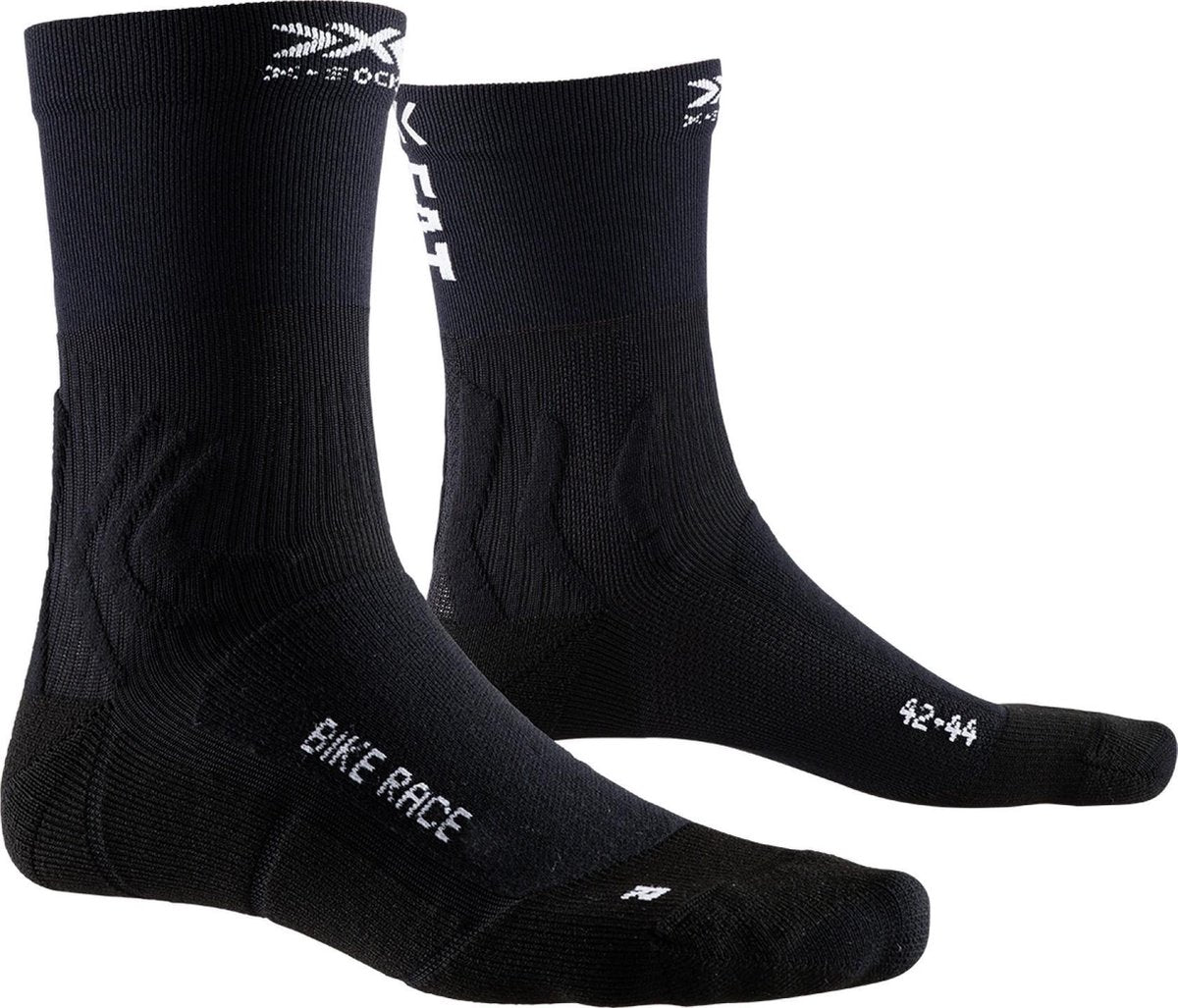 X-Socks Bike Race Fietssokken Opal Zwart Eat Dust