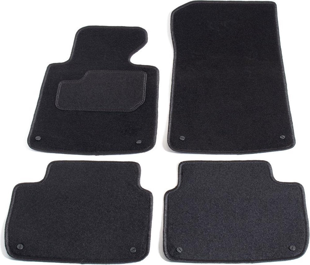 Automatten op maat - zwart stof - geschikt voor BMW 3-serie E46 compact 2001-2004