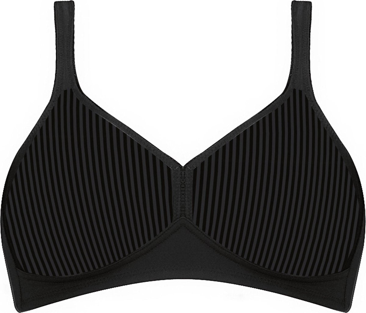 Triumph Modern Soft + Cotton N Beha - Zwart - Maat B80