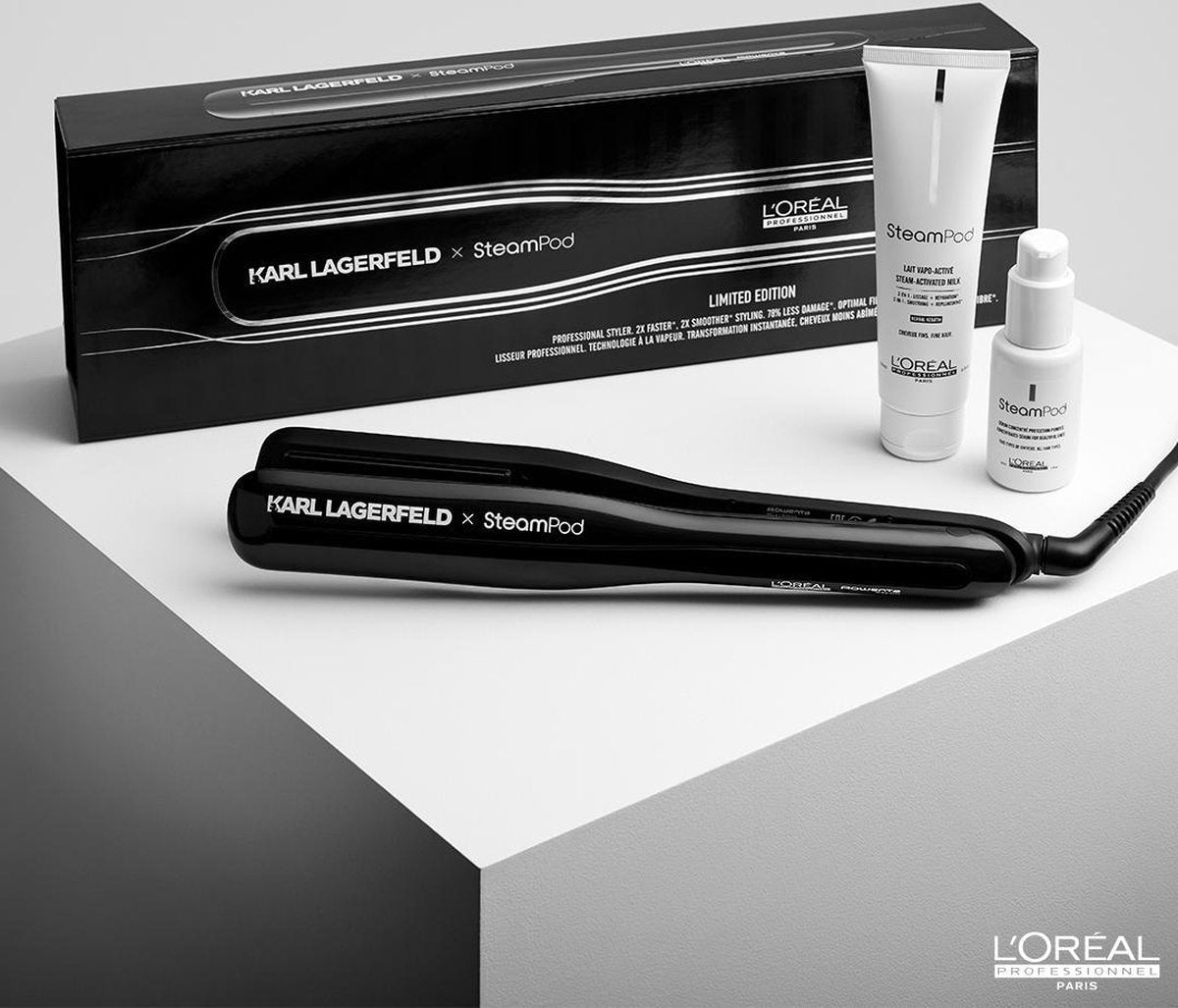Steampod 3.0 Limited Edition Karl Lagerfeld- Set Fijn Haar