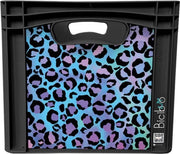 Fietskrat Bicibo Leopard purple - groot
