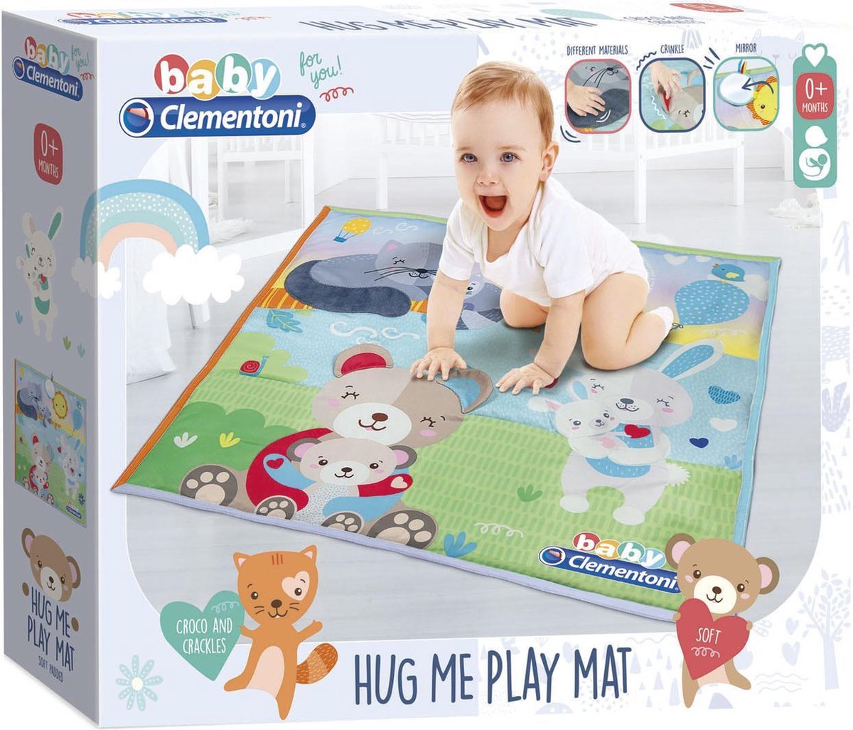 Clementoni Eerste Maanden Speelmat en Opbergzak Afmeting artikel: 72 x 72 cm