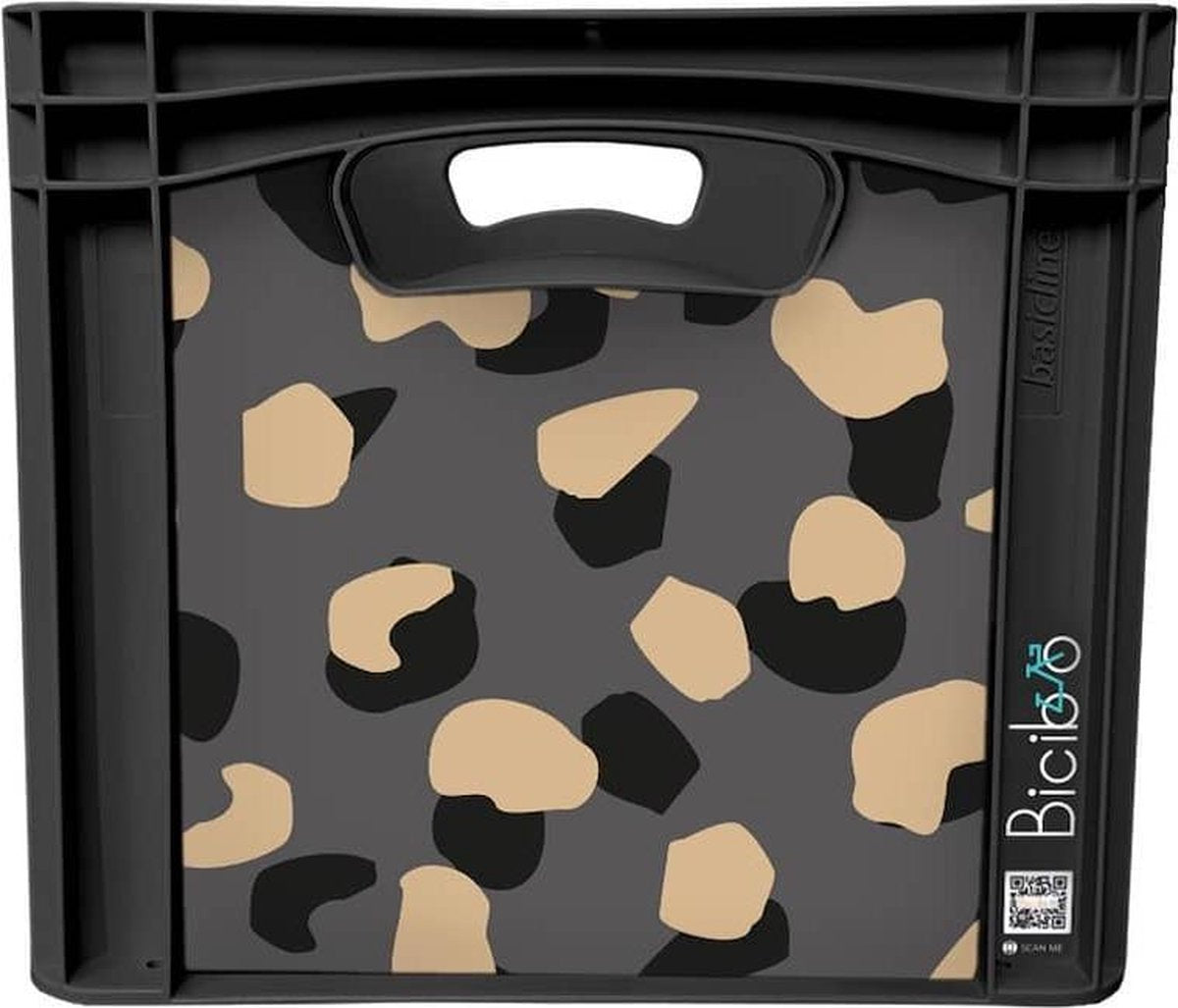 Fietskrat Bicibo Grey leopard - groot