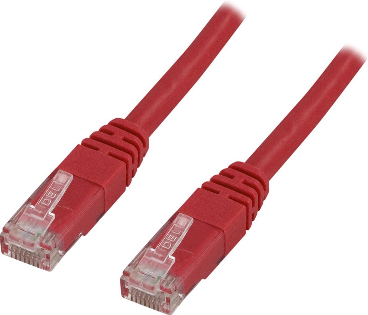 DELTACO TP-610R Cat6 U/UTP Netwerkkabel LSZH - Rood - 10 meter