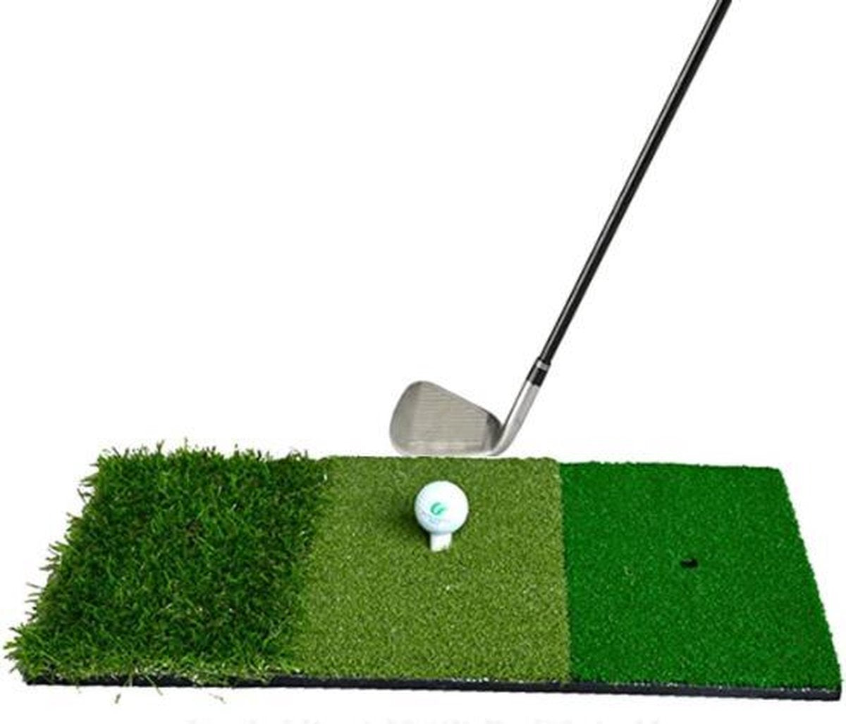 Firsttee LUXE Chippingmat - GRATIS rubberen tee - Golf accessoires - Oefenmat - Oefen Swing - Mat - Golfballen - Golfmat afslaan - Sport - Training - Afslagmat - Cadeau - Putting - Net - Golftrainingsmateriaal - Trainingsmaterialen - Matje - Matten
