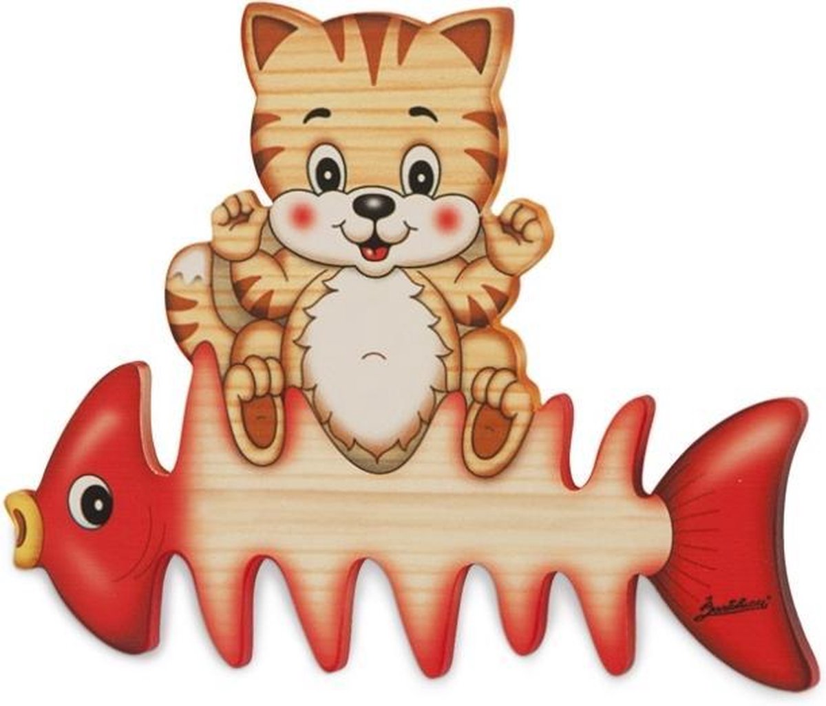 Magneetbord poes met vis 17 x 13