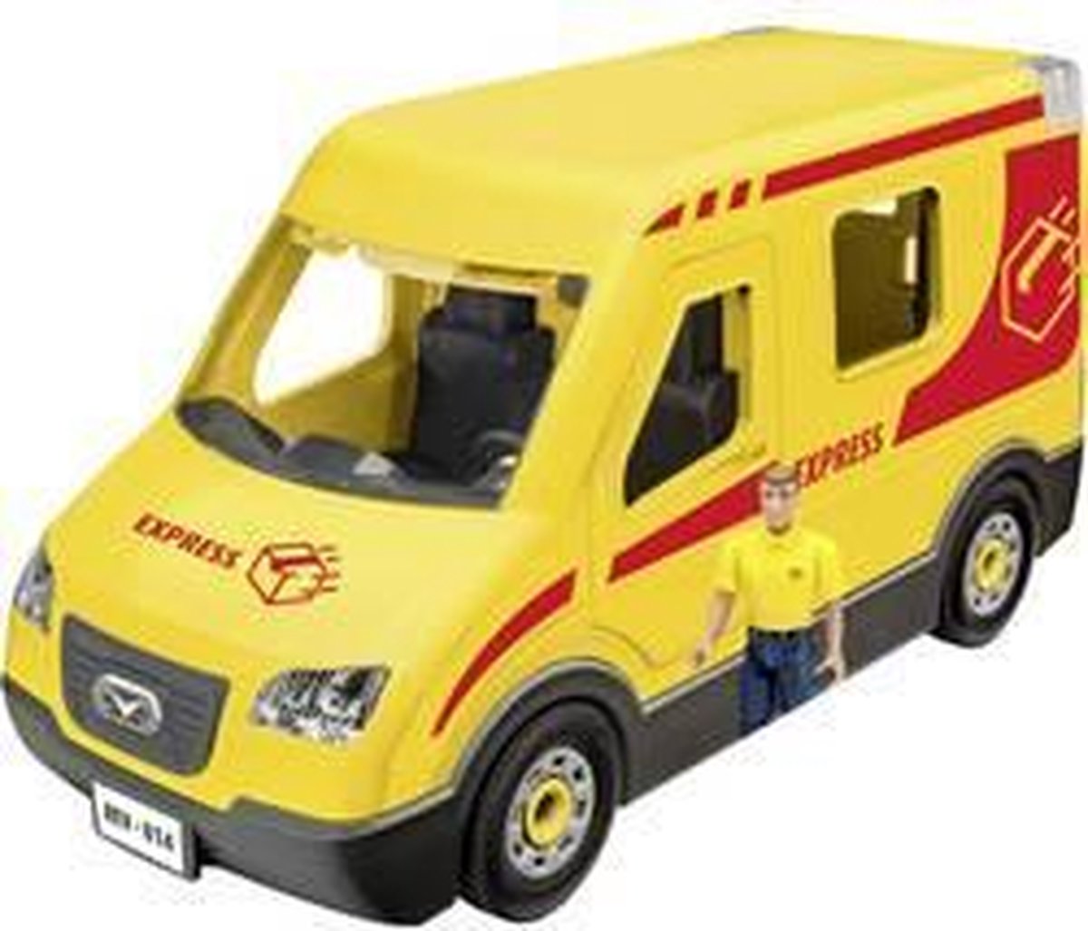Pakketservice wagen met figuur - Revell Junior Kit - 00814