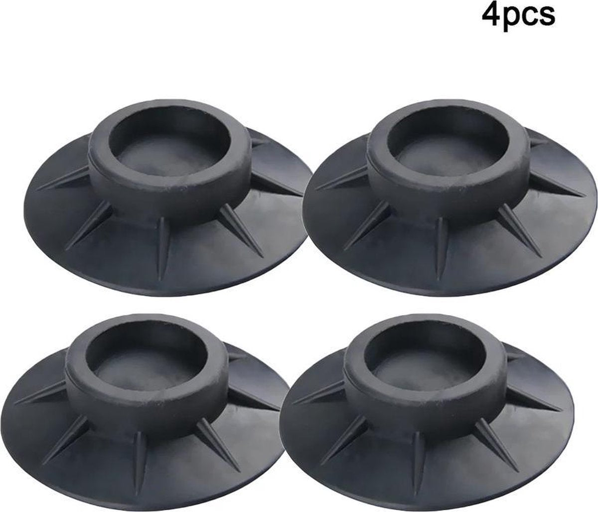 Trillingendempers voor Wasmachine - Vaatwasmachine - Afwasmachine - Wasdroger - Droger -  Shockdempers - Trillingsdempers - Trillings Rubberen Pads - Shock Anti Vibratie Trilling  Dempers Pads - Antislip Pads - 4 stuks
