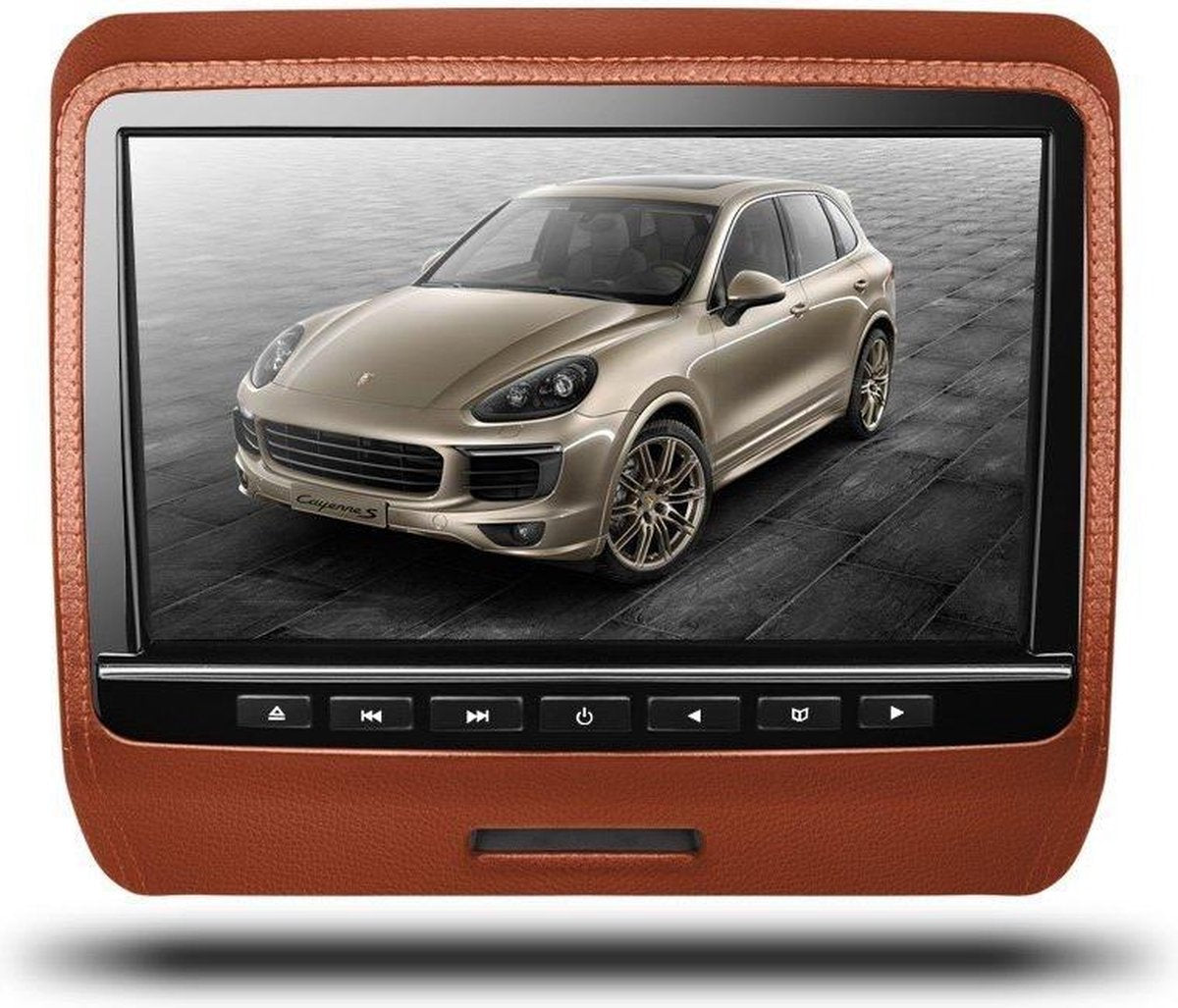 9 HD Digital Bruin TFT hoofdsteun DVD player met HDMI input leer design