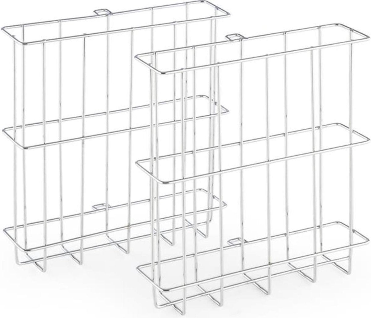 Fish Basket grillmand Kebab Master Pro accessoire 2 stuks rvs