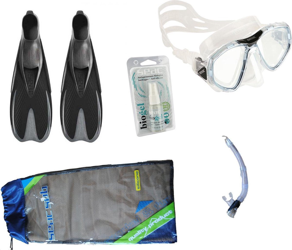 Seac One Speed Snorkelset | 36-37 | Zwart