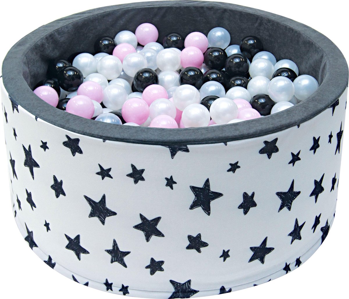 Ballenbak XL incl ballenbak ballen - Zwart Sterren