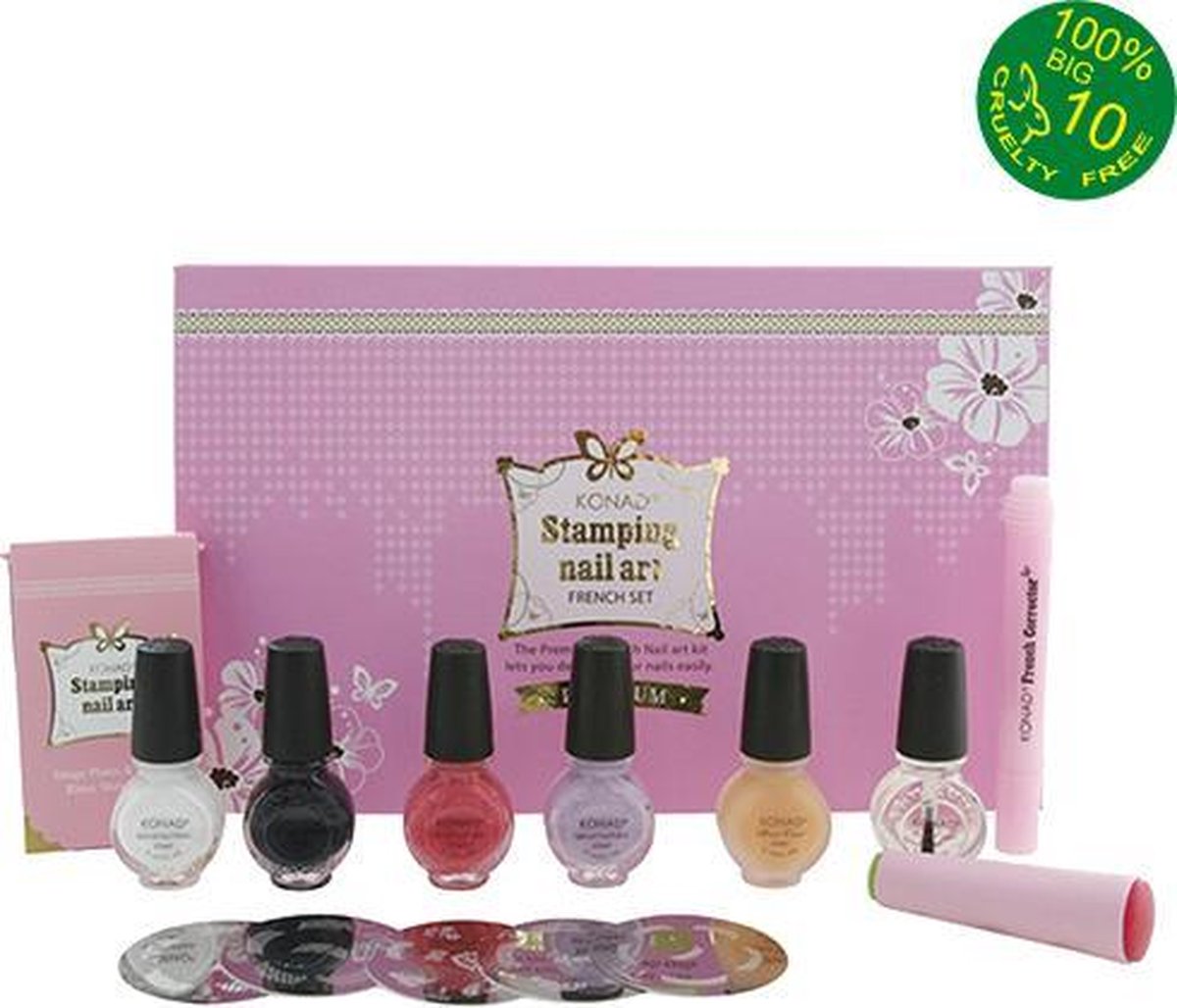 French premium set - Konad - Stempelset - Stamping - Nailart