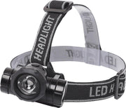 LED Hoofdlamp - Aigi Buvin - Waterdicht - 50 Meter - Kantelbaar - 1 LED - 1.8W - Zwart | Vervangt 10W - BSE