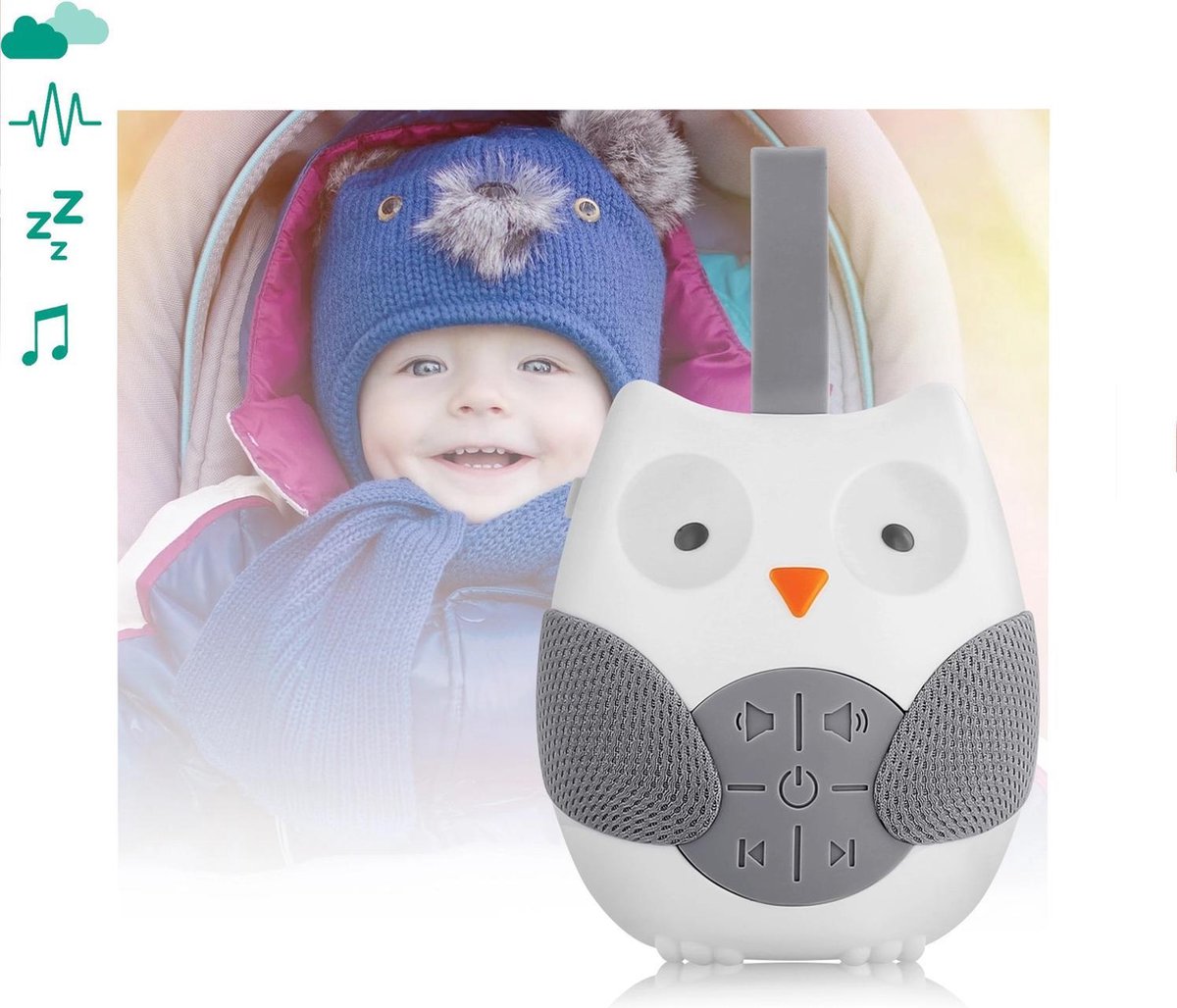 White noise baby | White noise machine voor baby | Witte ruis baby| Slaaphulp | Slaaptrainer kinderen | Automatische timer