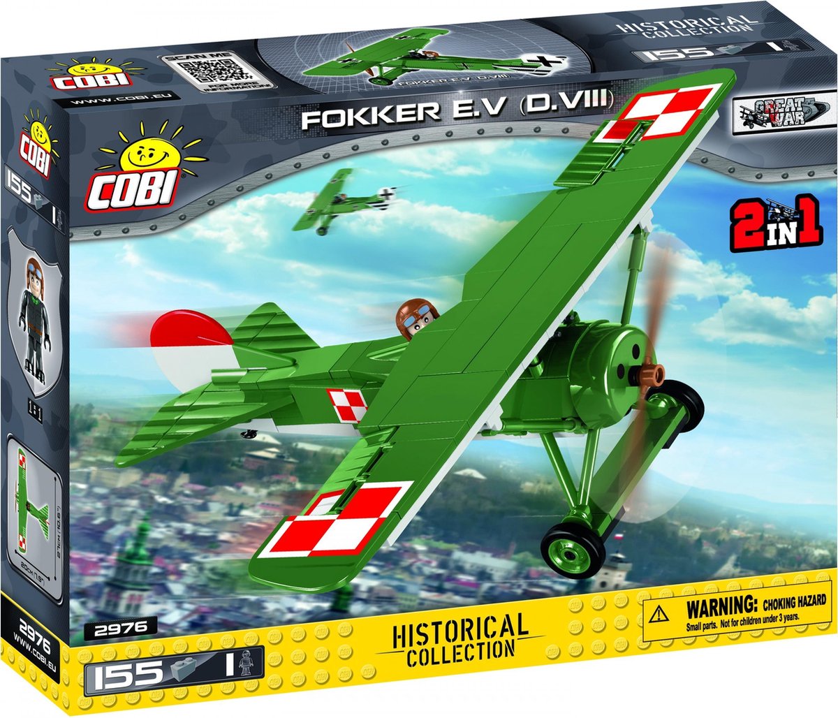 Cobi 155 Pcs Small Army /2976/ Fokker E.V (D.Viii)