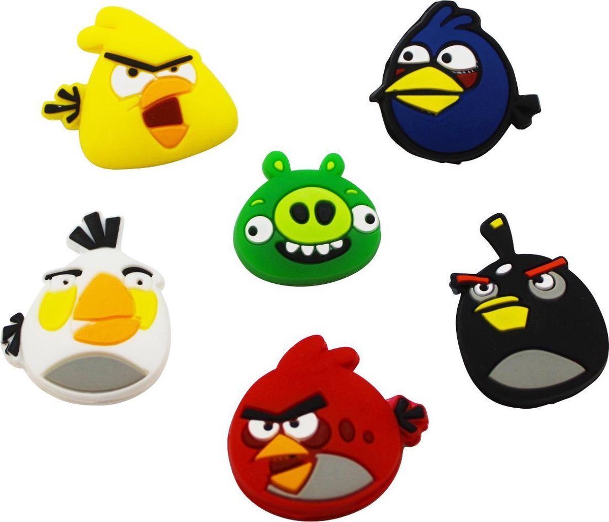 Tennisdemper - Angry Birds - 6 stuks - Minder trillingen