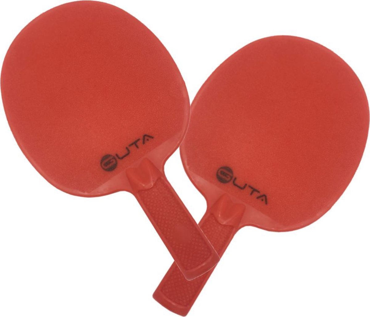 Guta Tafeltennis Set Pingpong Batjes Set 2 stuks ROOD