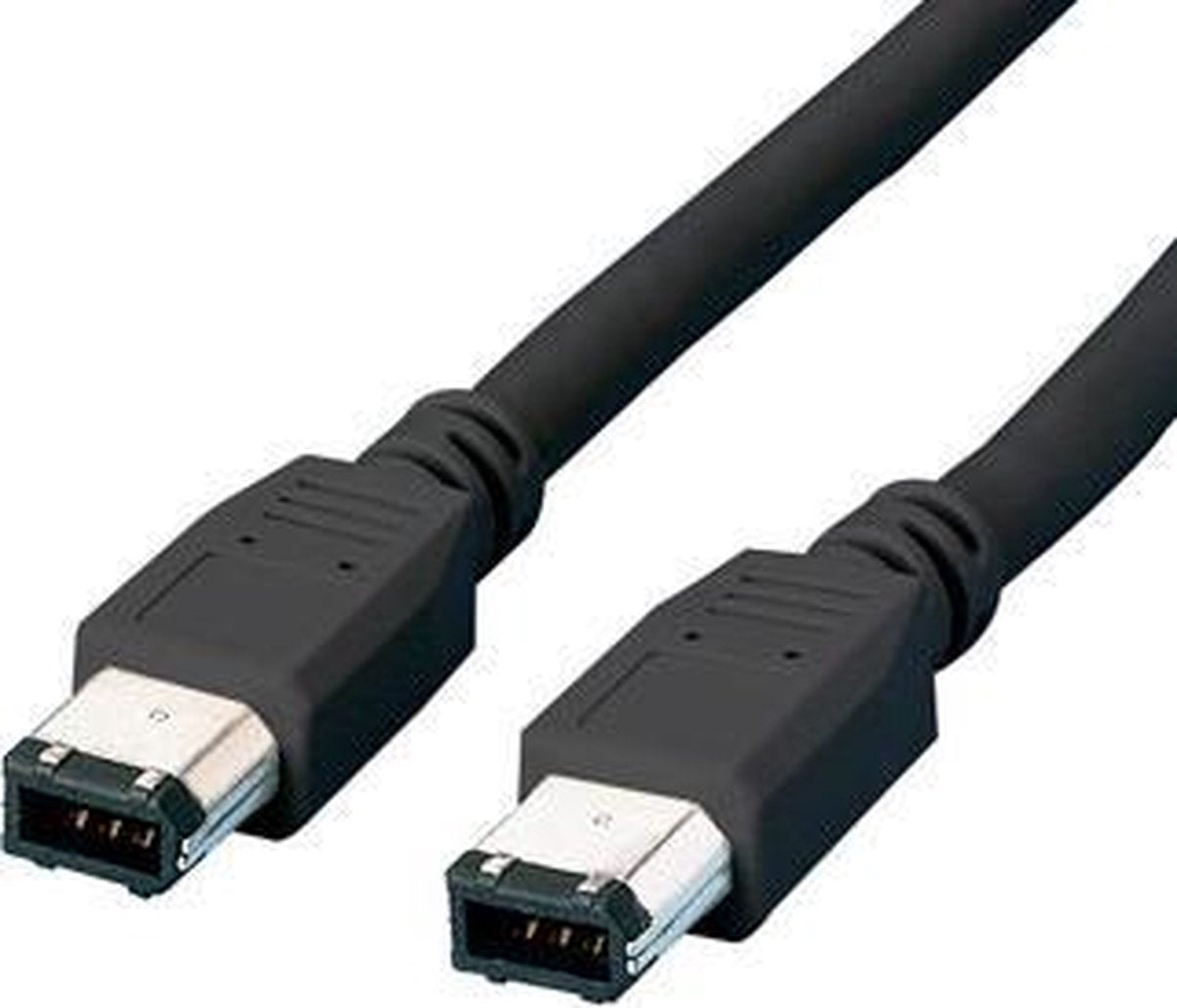 Equip 128060 1.8m 6-p 4-p Zwart firewire-kabel