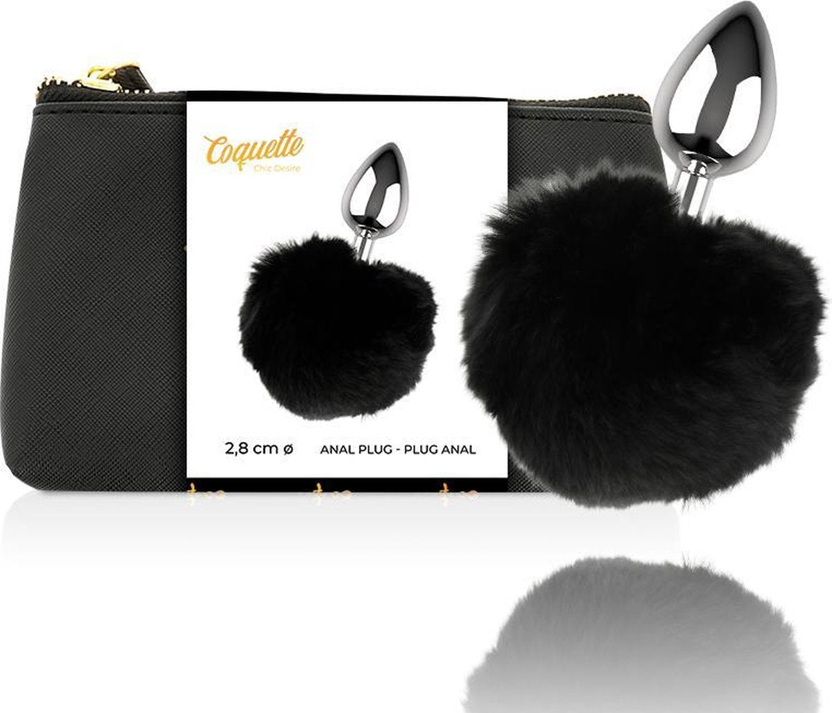 Coquette Anal Plug Metal Size L 2.8 X 4.1 Cm 