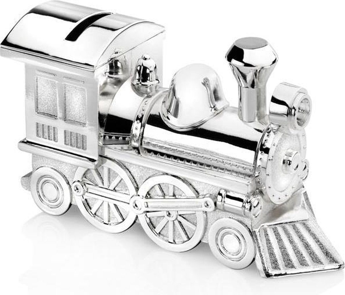 Zilverstad - Spaarpot - Locomotief - Verzilverd