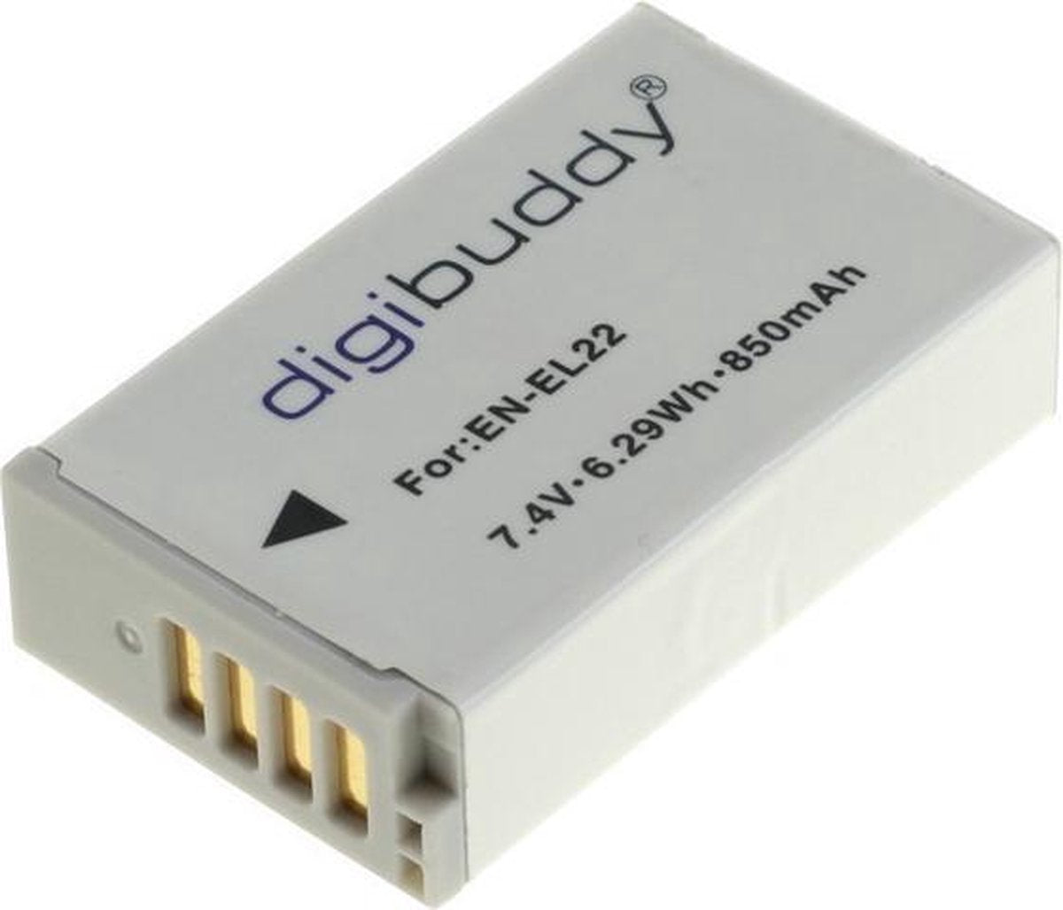 digibuddy A Merk Accu Batterij Nikon EN-EL22 - 850mAh