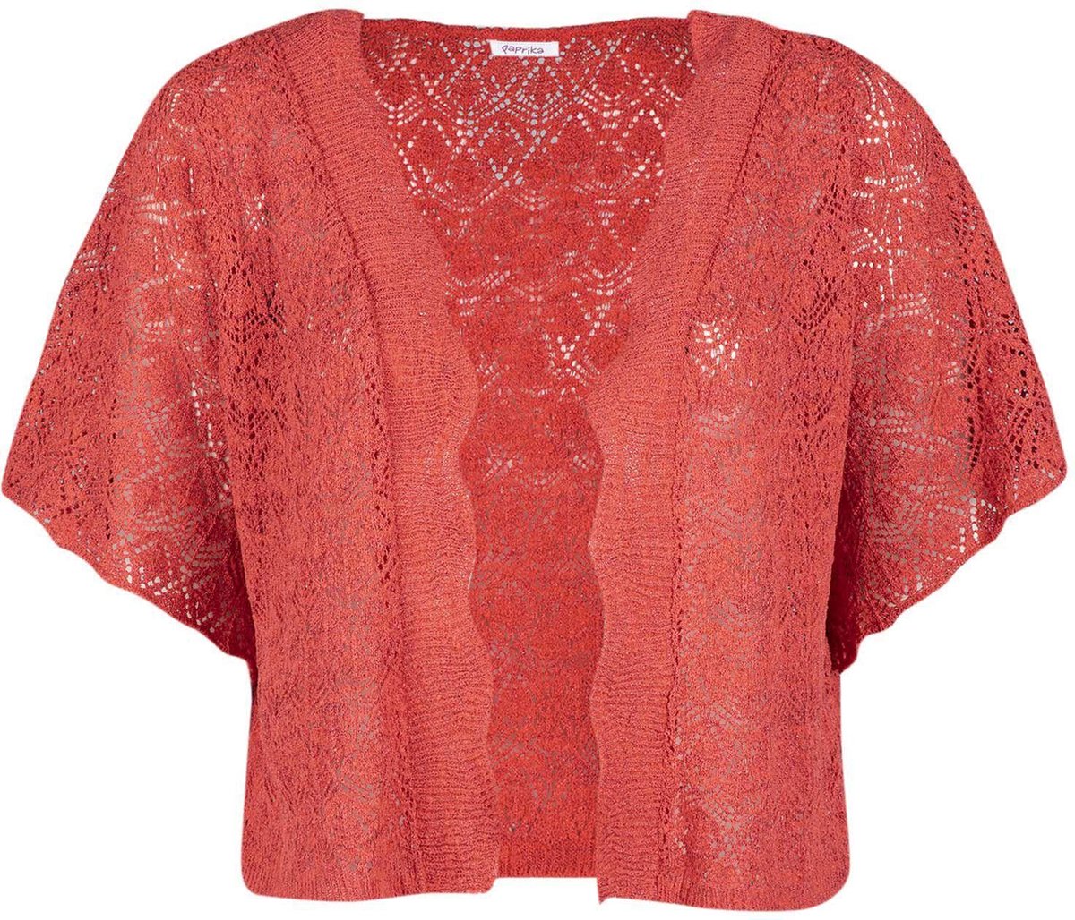 Gefestonneerde cardigan met lurex erin