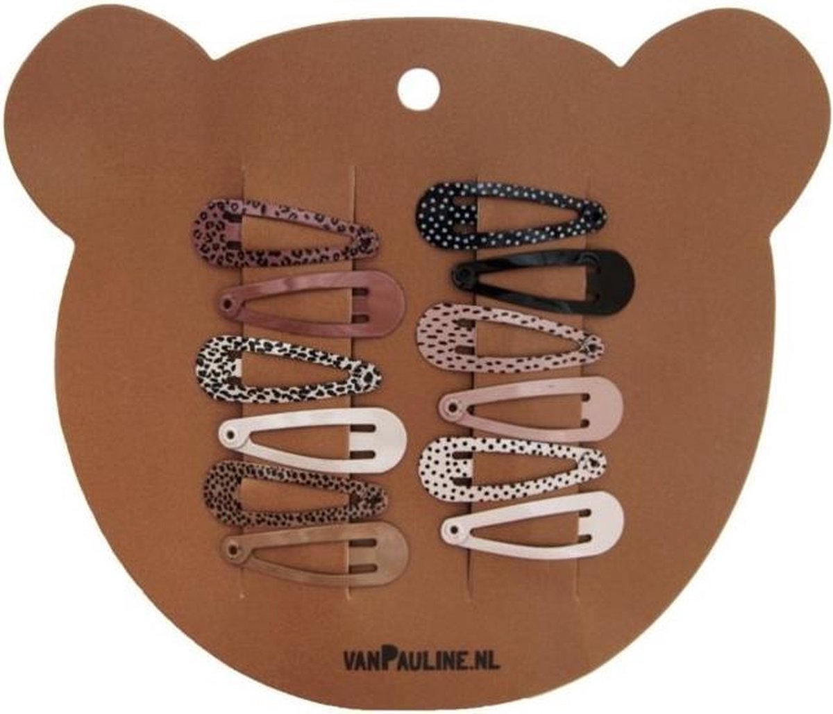 vanPauline KLEINE Haarspeldjes Haarclipjes Roest - 12 stuks - 3 cm Roest