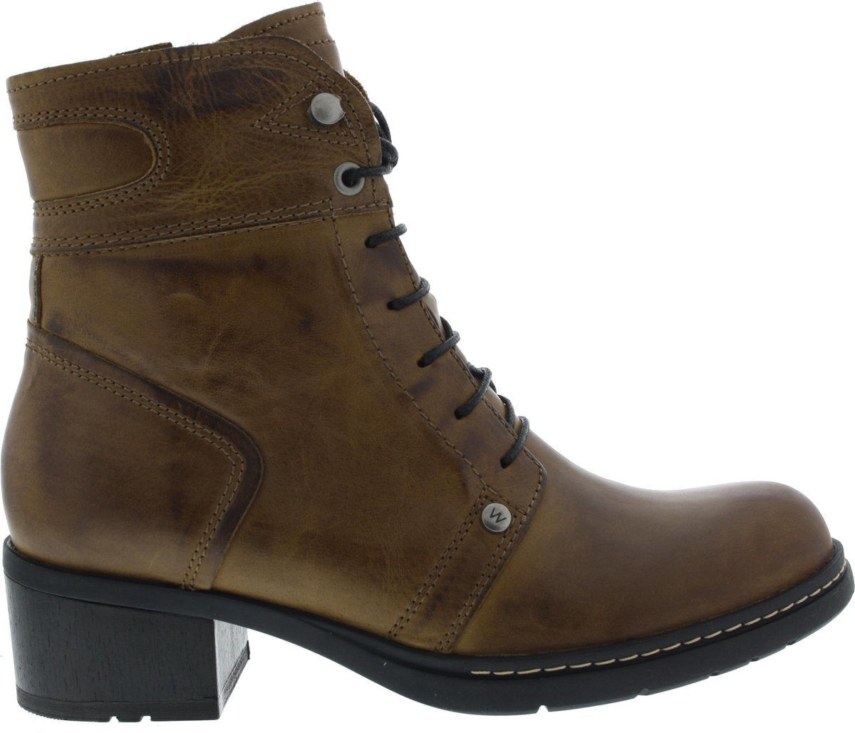 Dames Enkellaars Wolky 0126030-925 Red Deer Curry - Maat 39