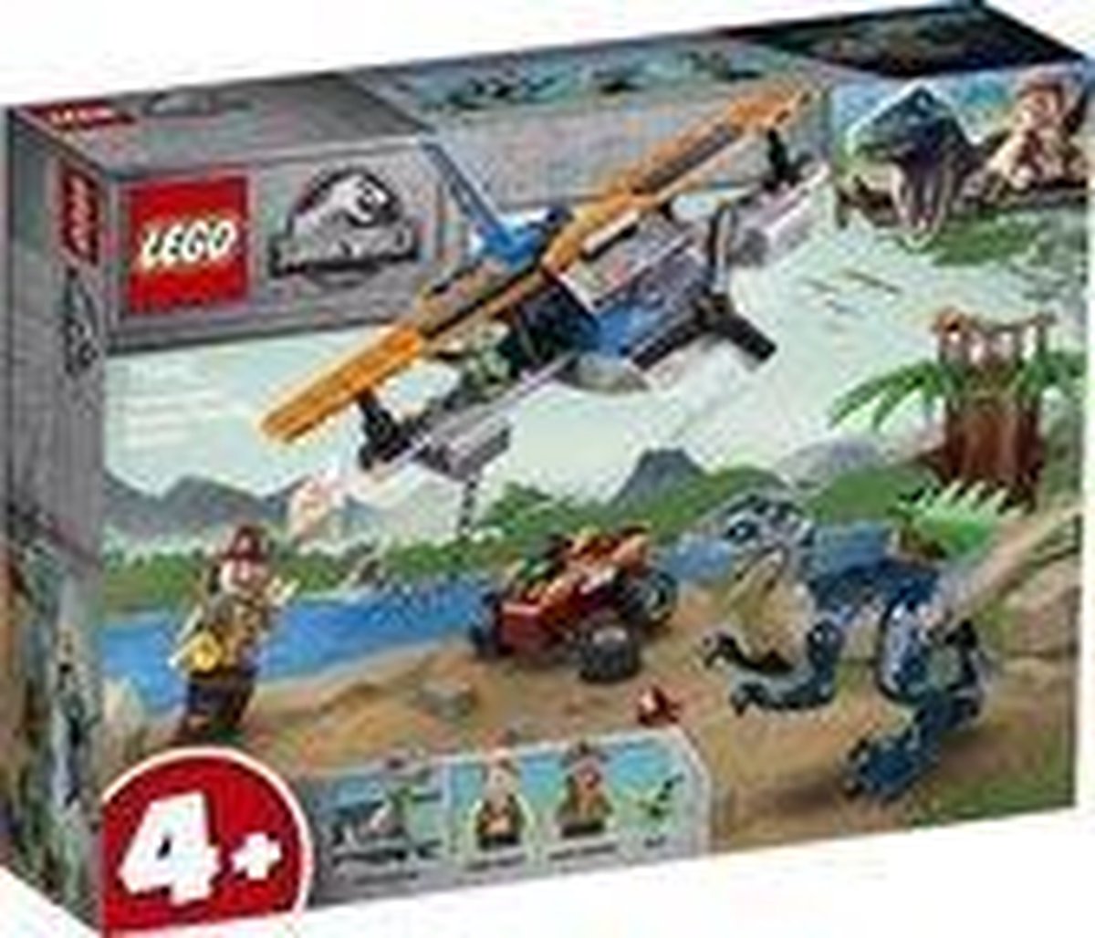 LEGO Jurassic World 4+ Velociraptor: Tweedekker Reddingsmissie​ - 75942