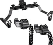walimex Macro Flits Rail Pro met Y kabel voor Panasonic.