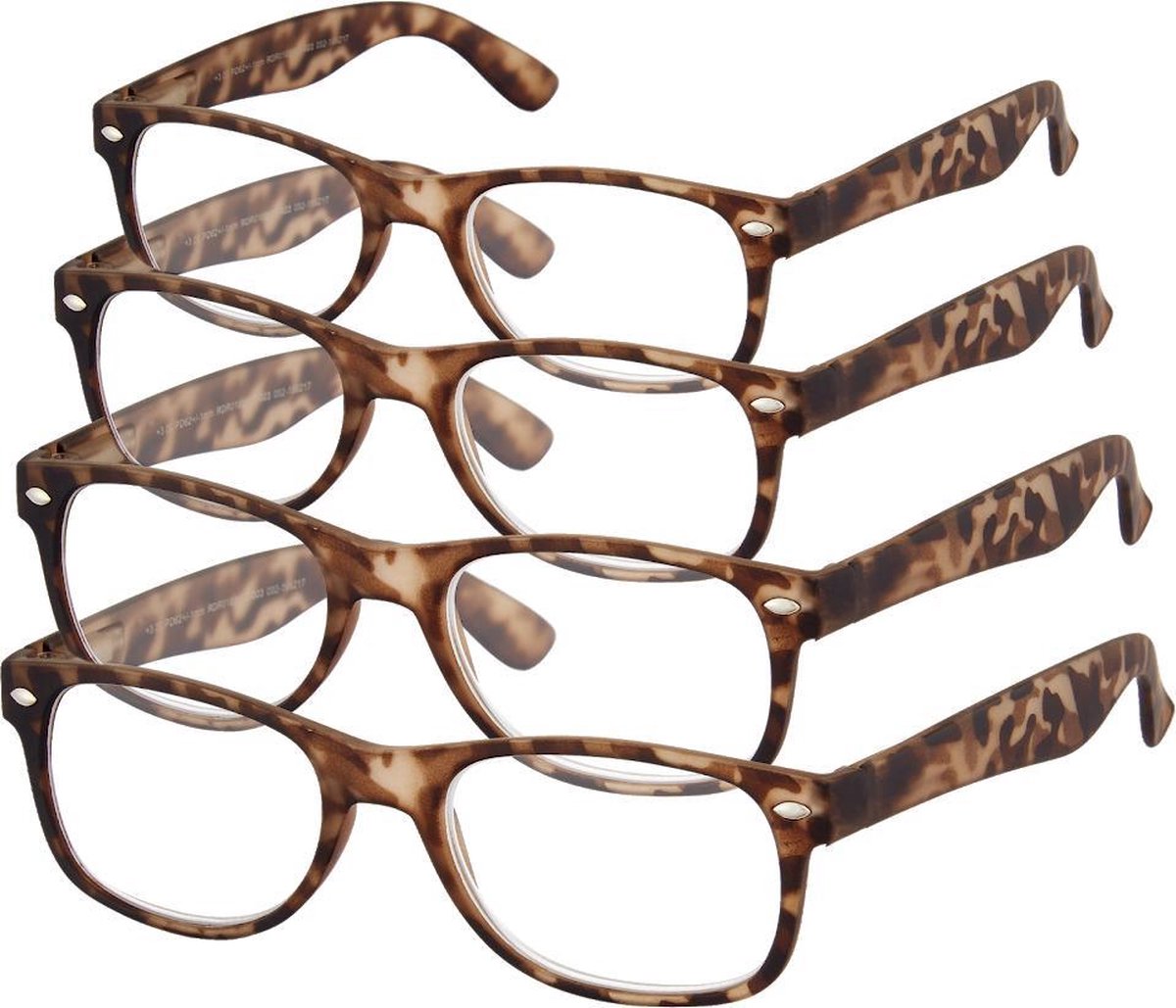 Etos Leesbril Bruin +2.5 - 4 stuks