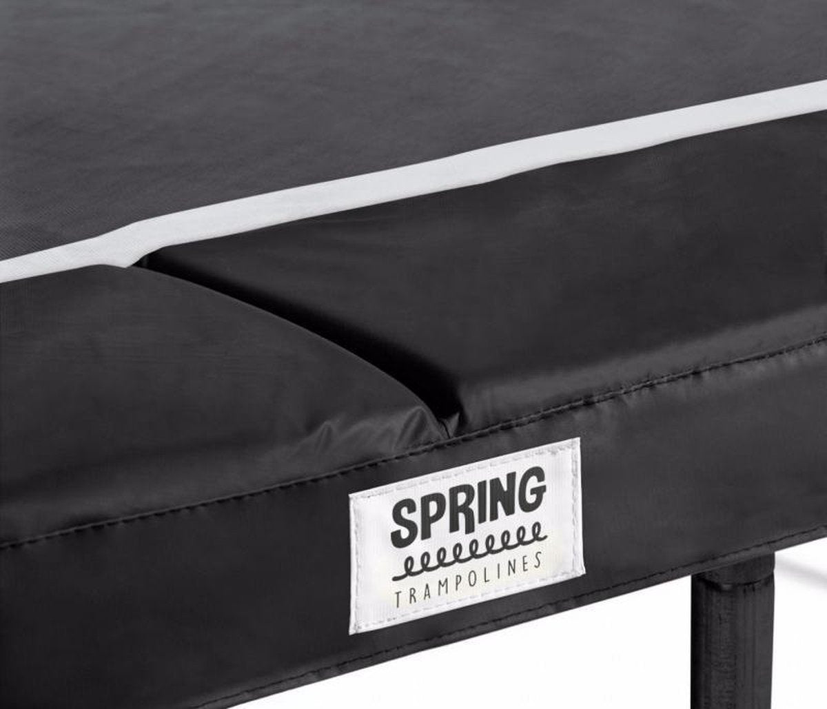 Beschermrand voor trampoline 230 x 300 cm (8x10ft) Rechthoekig - Black Edition - zwarte rand