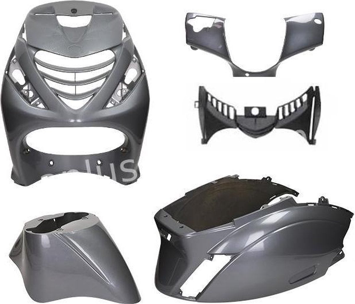 PLAATSET ZIP SP PASSEND OP PIAGGIO ZIP 5 DELIG AGAAT/ANTRACIET GRIJS / MAGIC GREY