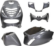PLAATSET ZIP SP PASSEND OP PIAGGIO ZIP 5 DELIG AGAAT/ANTRACIET GRIJS / MAGIC GREY