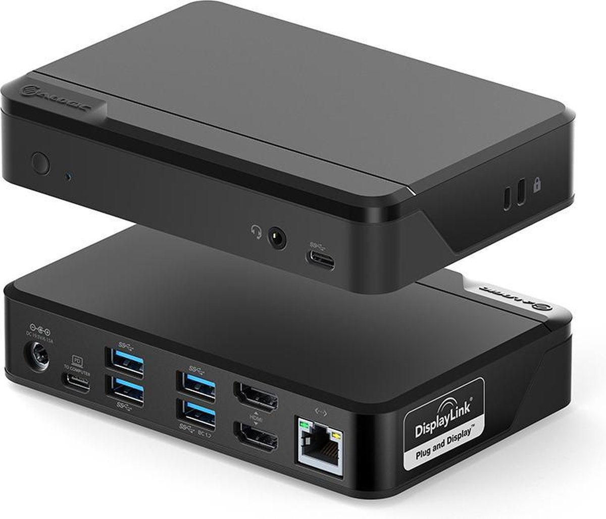 ALOGIC Universal Twin HD Pro Docking Station with 85W Power Delivery and USB-C & USB-A compatibility - Dual Display 1080p@60Hz
