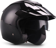 Moto S78 Shiny zwart JetHelm scooter motor