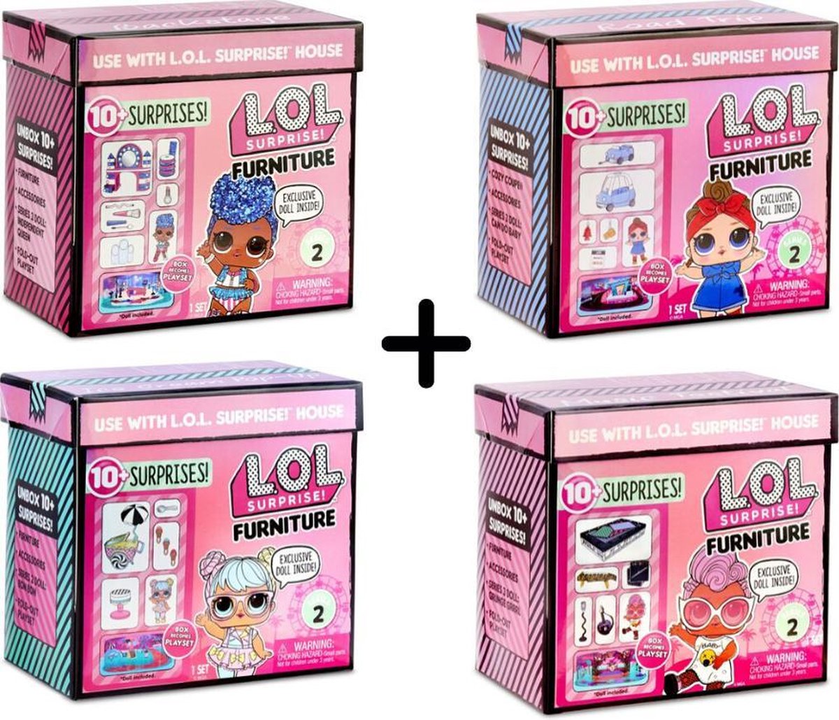 L.O.L. Surprise furniture pack 4 in 1 - serie 2