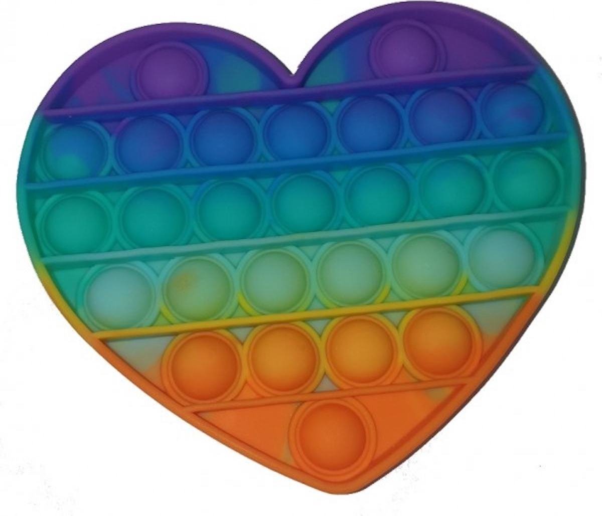 Pop it - Fidget toy - Regenboog - Hart - Damesdingetjes 2021 Trend