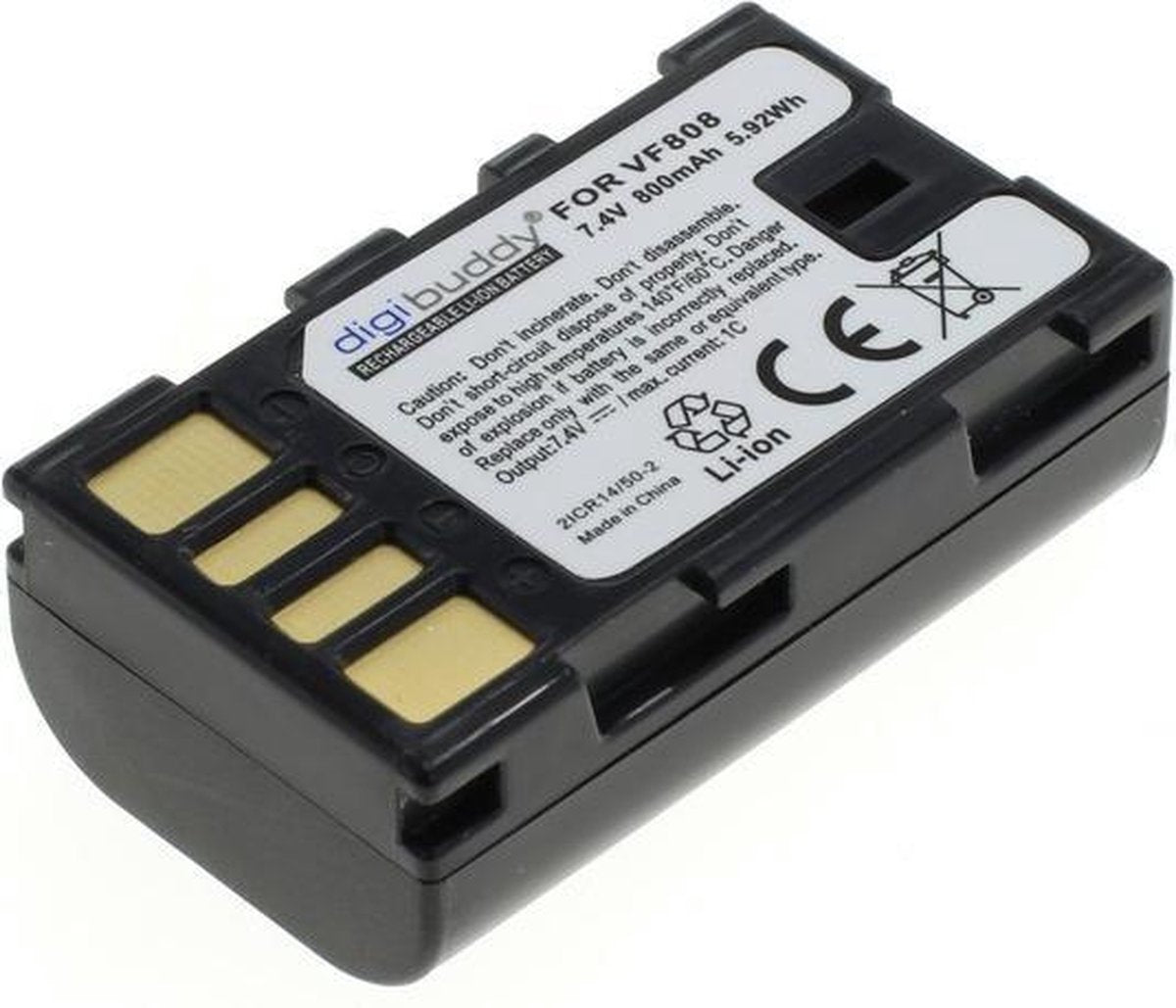 Accu voor JVC BN-VF808 800mAh