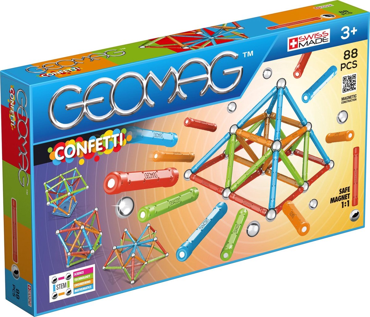 Geomag Confetti 88 delig