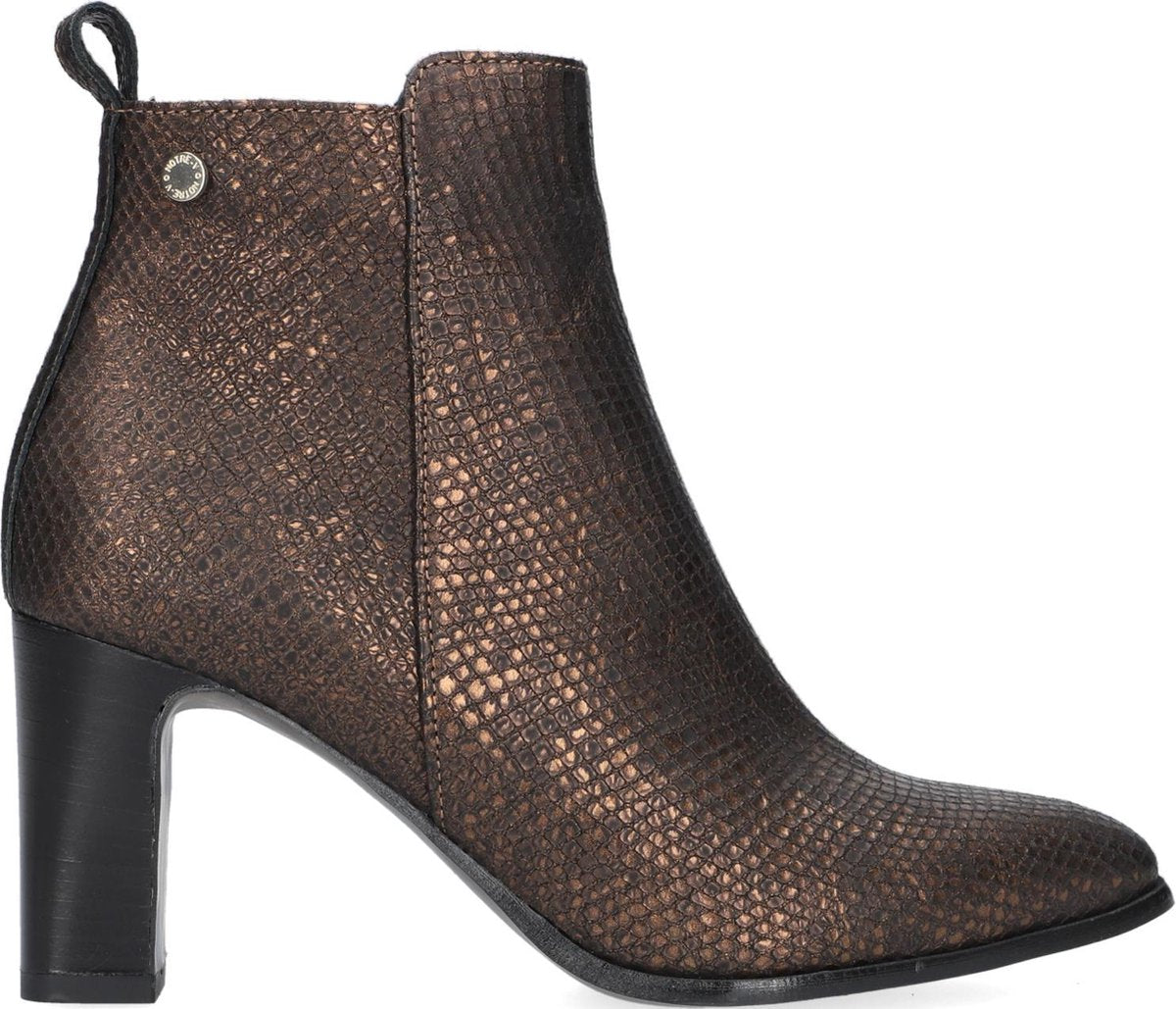 Notre-V 4838 Enkellaarsjes - Enkelboots - Dames - Brons - Maat 42
