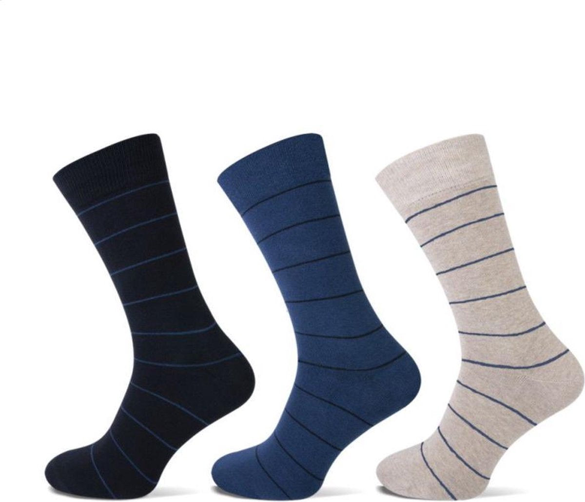 Teckel Herensok 3PACK Strepen 40-46