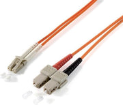 Equip LC/SС 50/125μm 5.0m Glasvezel kabel 5 m OM2 SC Oranje