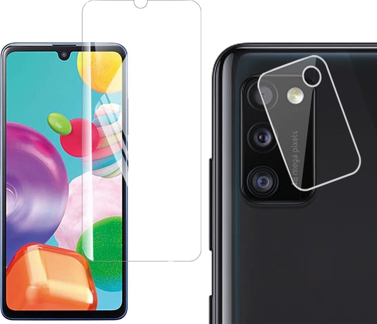 Beschermglas Samsung A41 Screenprotector - Samsung Galaxy A41 Screen Protector Glas en Samsung A41 Screenprotector Camera