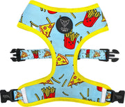 Vibfy - Subzero One - Duurzaam honden tuig/harnas - Pizza & Fries! - Maat S -  41 – 49 CM