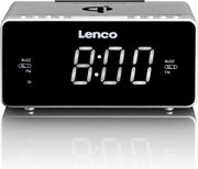 Lenco CR-550 - Wekkerradio met Qi Wireless smartphone oplader - Zilver